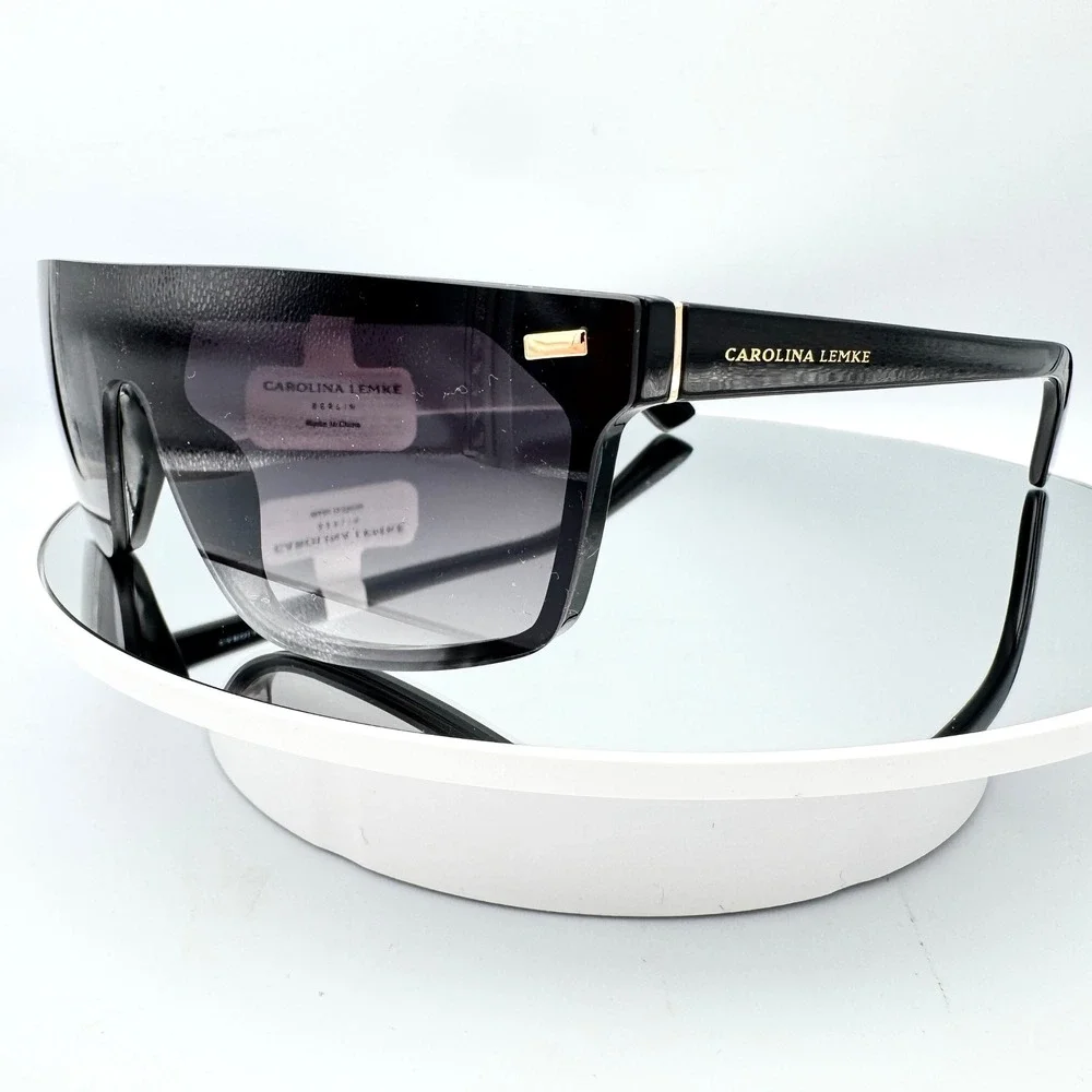Carolina Lemke Sunglasses Vigo Oversized Shield Flat Top CL32571